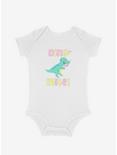 Dino-Mite Infant Bodysuit, WHITE, hi-res