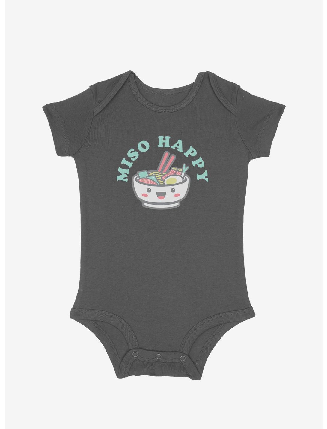Miso Happy Infant Bodysuit, GRAPHITE HEATHER, hi-res