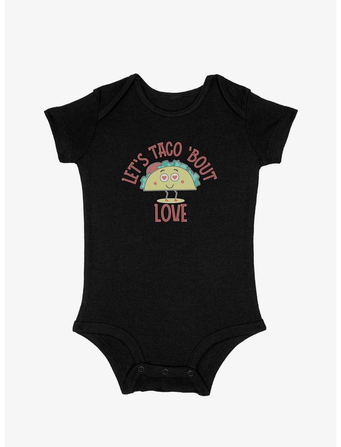 Let's Taco 'Bout Love Infant Bodysuit, BLACK, hi-res