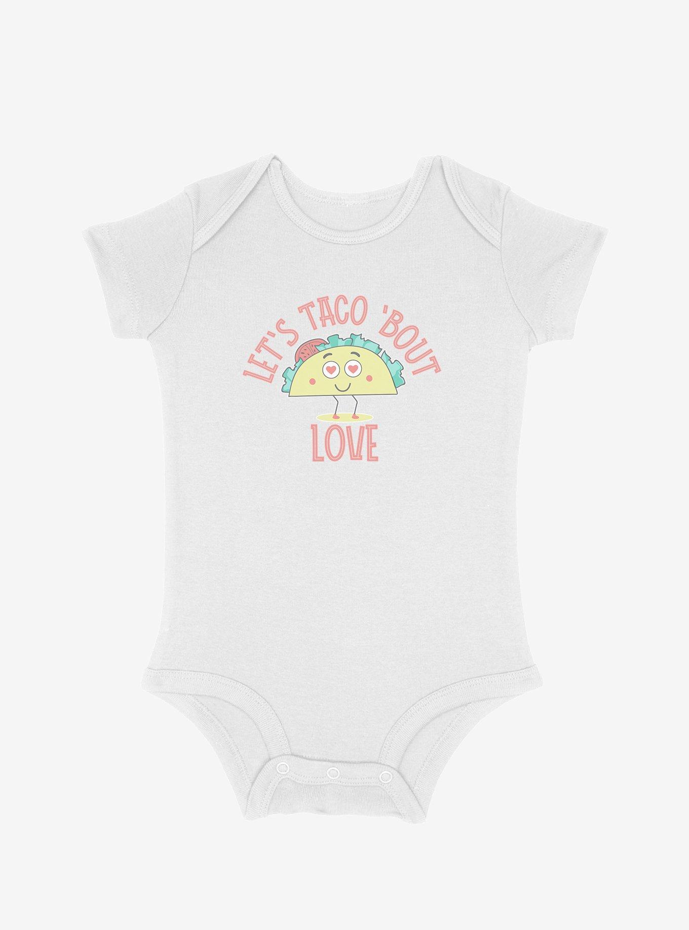 Let's Taco 'Bout Love Infant Bodysuit, WHITE, hi-res