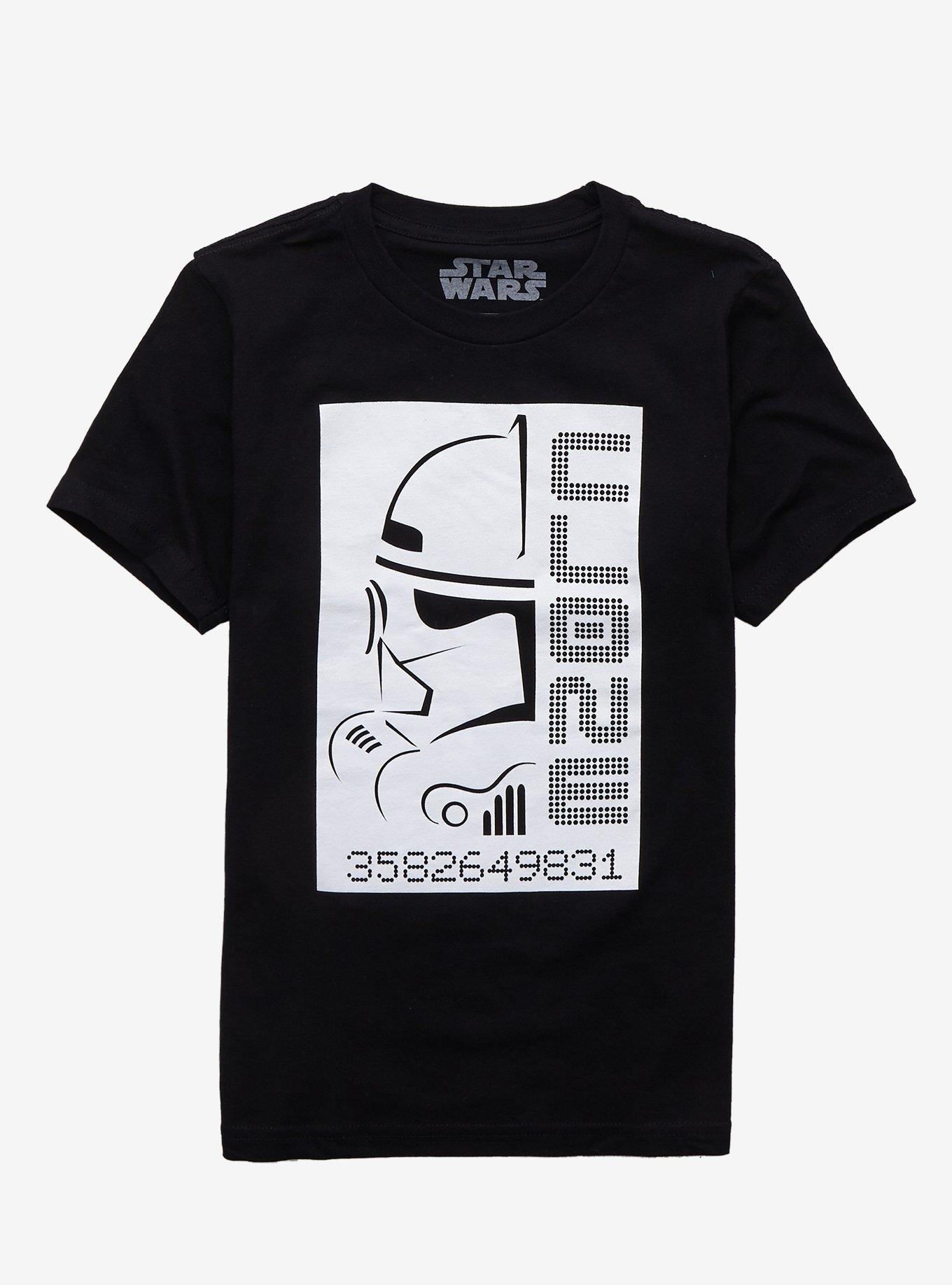 Star Wars The Clone Wars Clone Trooper Youth T-Shirt - BoxLunch Exclusive, BLACK, hi-res view 1