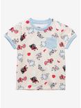 Our Universe Disney Alice in Wonderland Allover Print Pocket Toddler Ringer T-Shirt - BoxLunch Exclusive, , hi-res