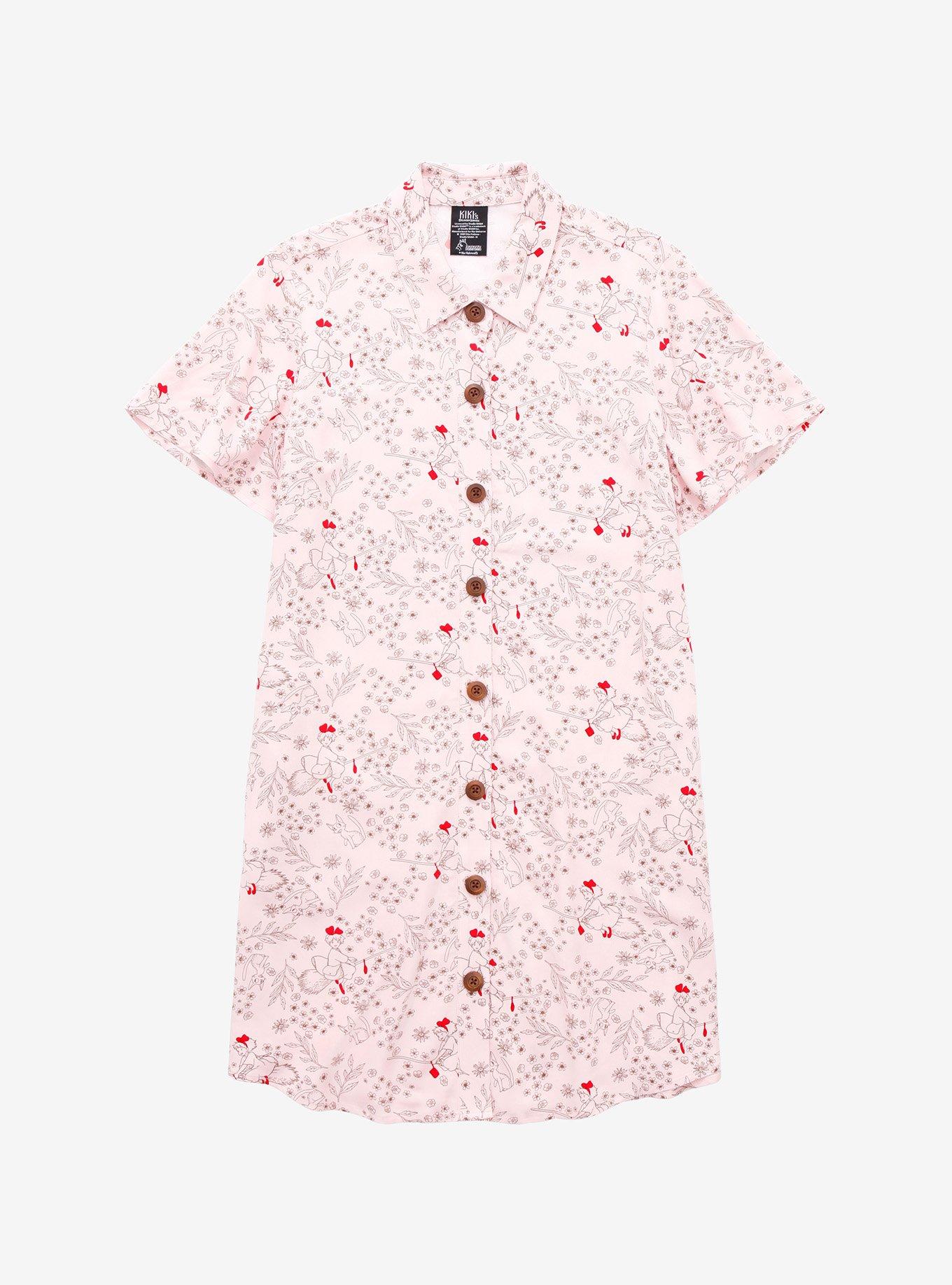 Her Universe Kiki's Delivery Service Floral Button-Front Dress, MULTI, hi-res