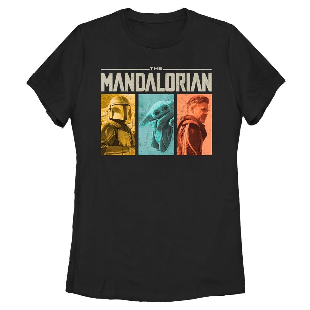 Star Wars The Mandalorian Group Womens T-Shirt, BLACK, hi-res