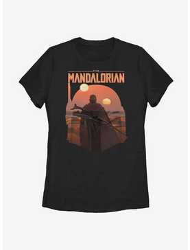 Star Wars The Mandalorian Boba Fett Sunset Womens T-Shirt, , hi-res
