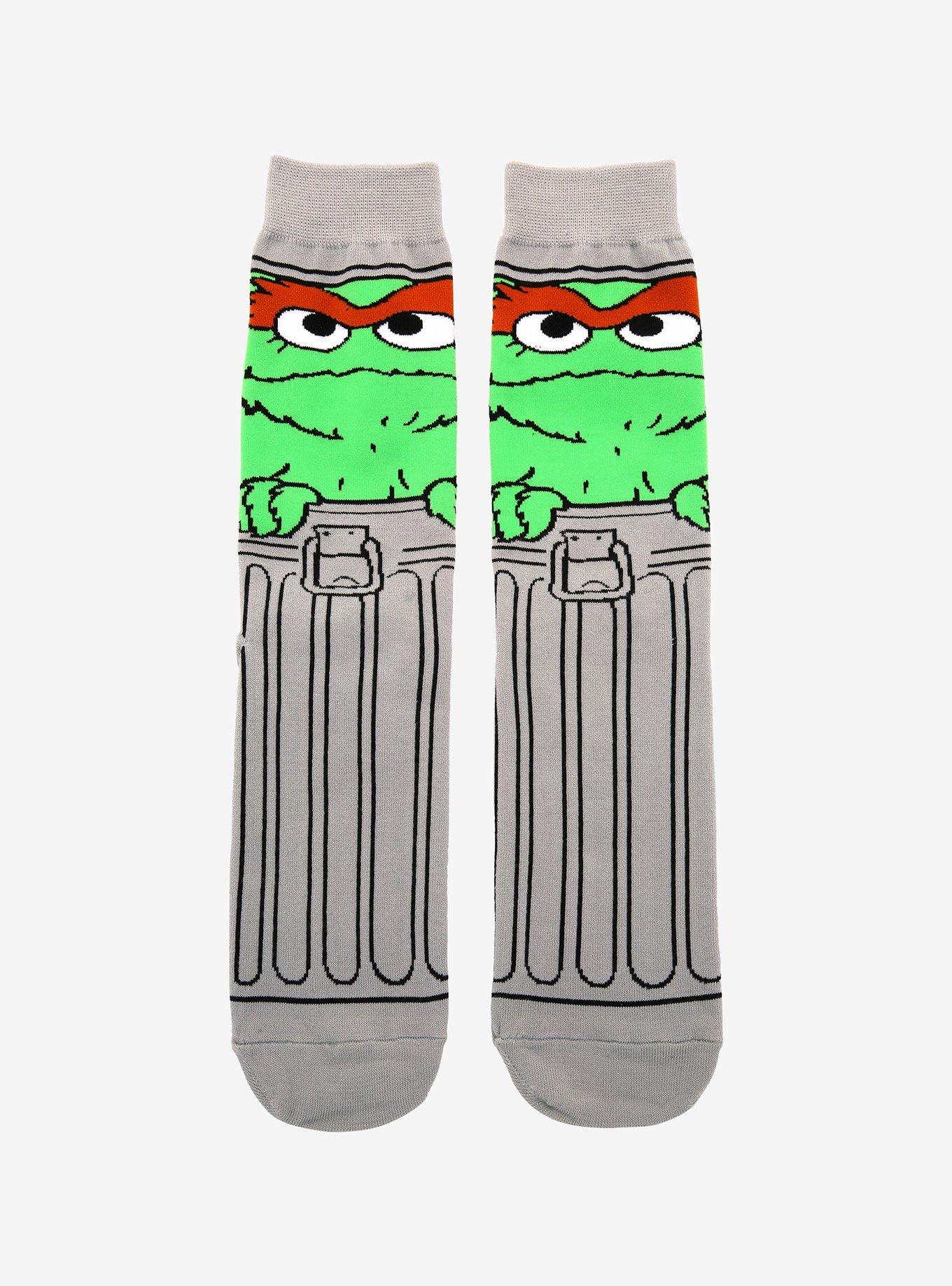 Sesame Street Oscar The Grouch Crew Socks, , hi-res