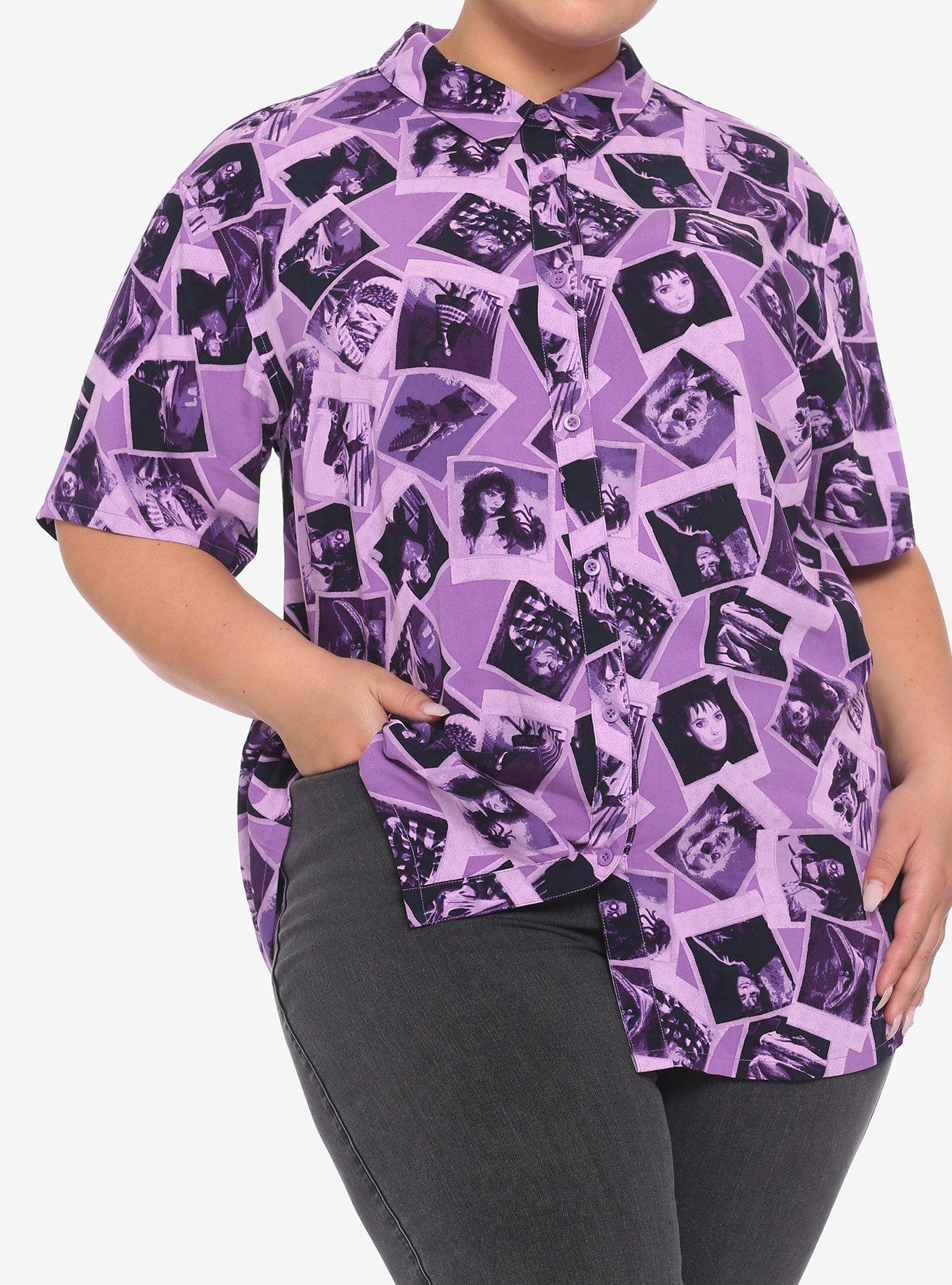 beetlejuice button up hot topic