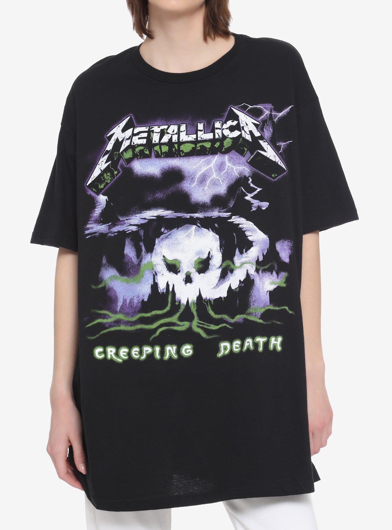 Metallica Creeping Death Extra Oversized Girls T-Shirt, BLACK, hi-res