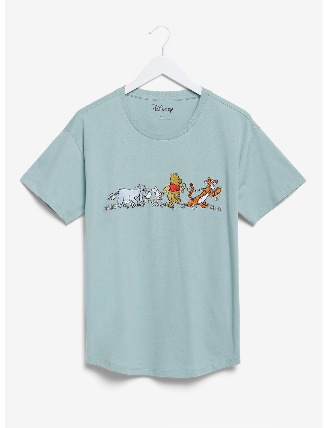 Disney Winnie the Pooh Daisy Chain Women's T-Shirt - BoxLunch Exclusive, SAGE, hi-res
