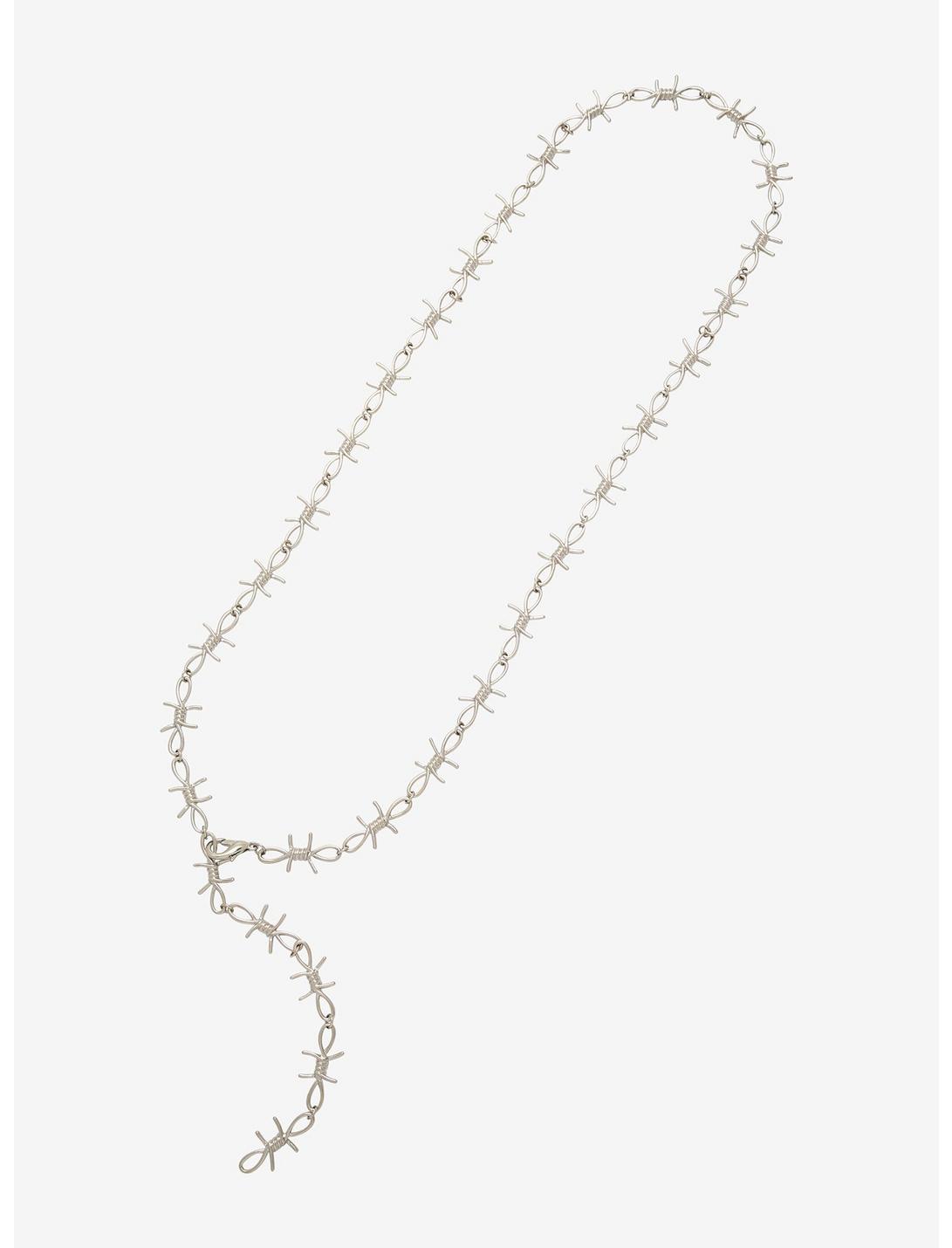 Urban Classics Barbed Wire Necklace silver one size 