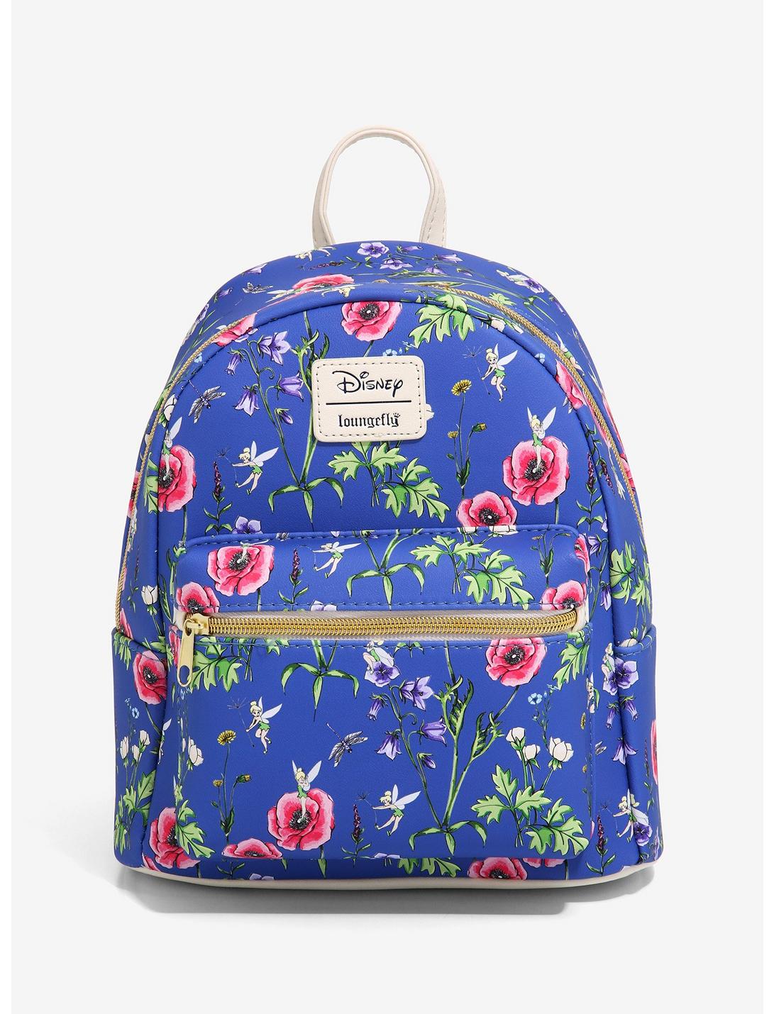 Loungefly Disney Peter Pan Tinker Bell Floral Mini Backpack, , hi-res