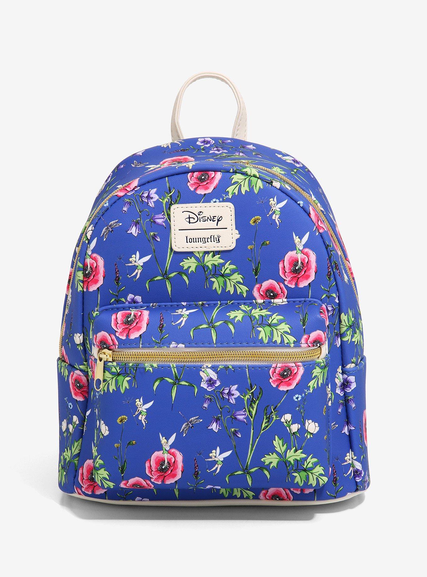 Loungefly Disney Peter Pan Tinker Bell Floral Mini Backpack, , hi-res