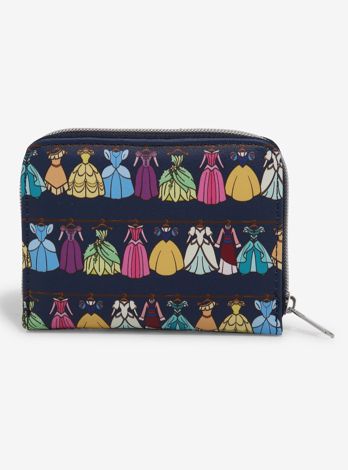 Loungefly Disney Princess Dress Closet Mini Zip Wallet, , hi-res