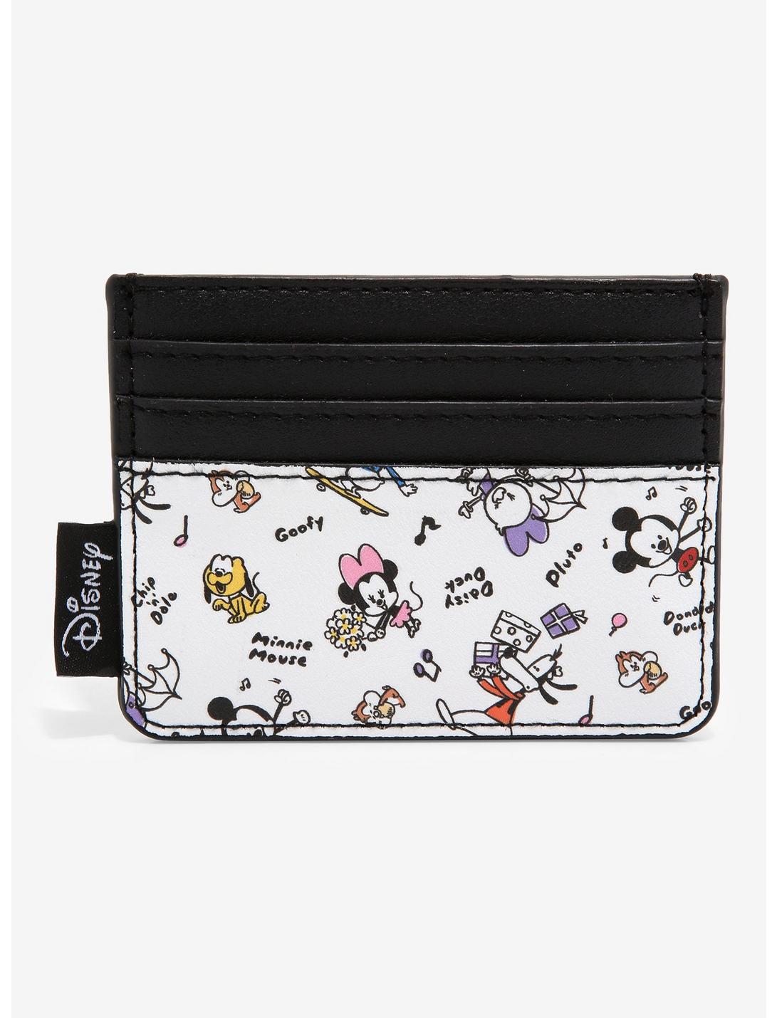 Loungefly Disney Mickey Mouse & Friends Chibi Sketch Cardholder, , hi-res