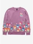 Our Universe Disney Alice in Wonderland I'm Late Flower Crewneck - BoxLunch Exclusive, LILAC, hi-res