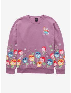Our Universe Disney Alice in Wonderland I'm Late Flower Crewneck - BoxLunch Exclusive, , hi-res