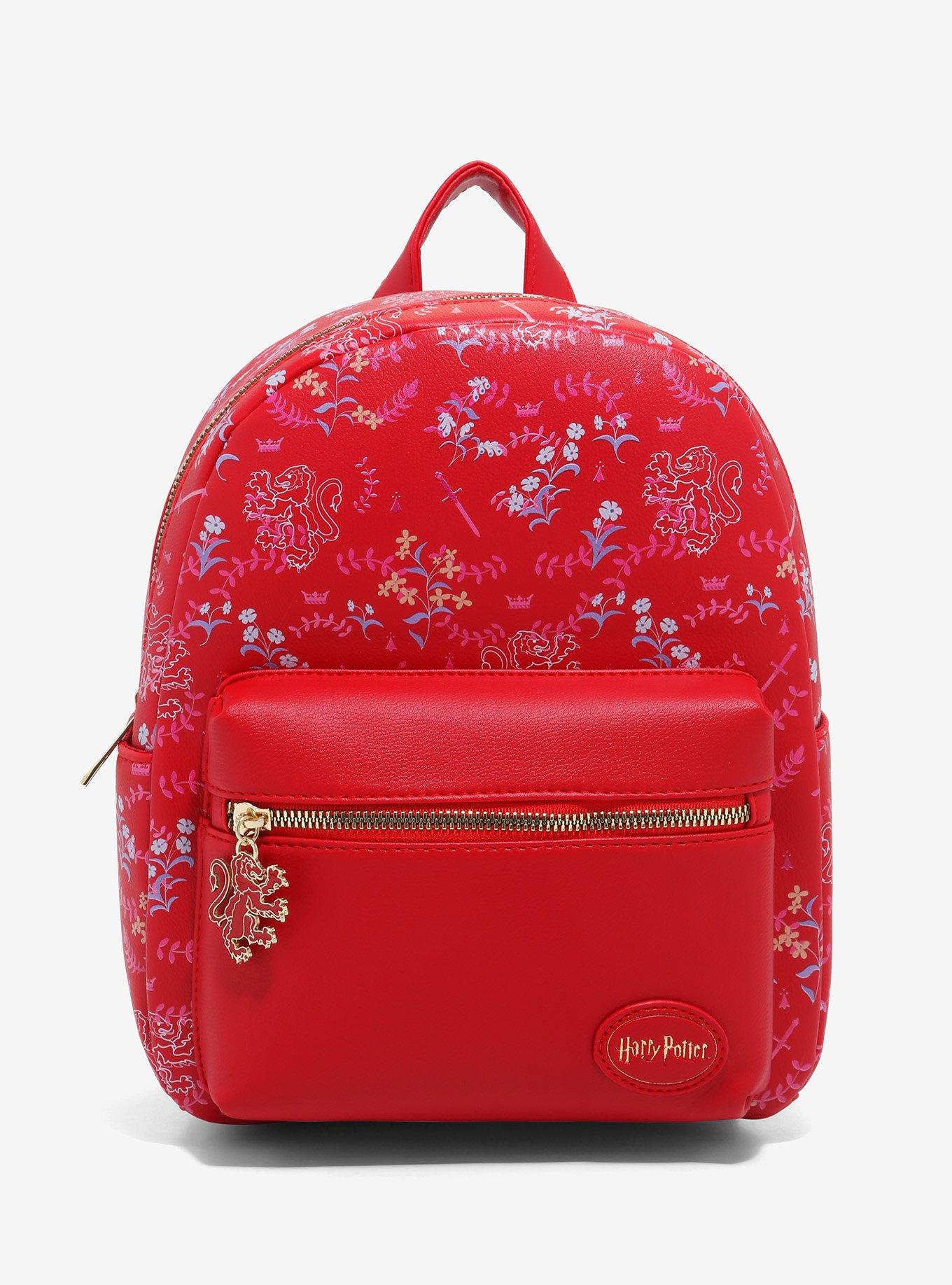 Harry Potter Gryffindor Floral Mini Backpack Hot Topic