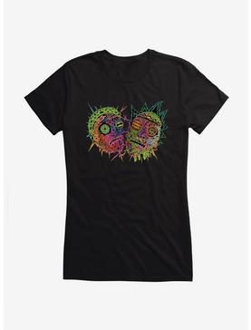 Rick And Morty Neon Psychedelic Girls T-Shirt, , hi-res
