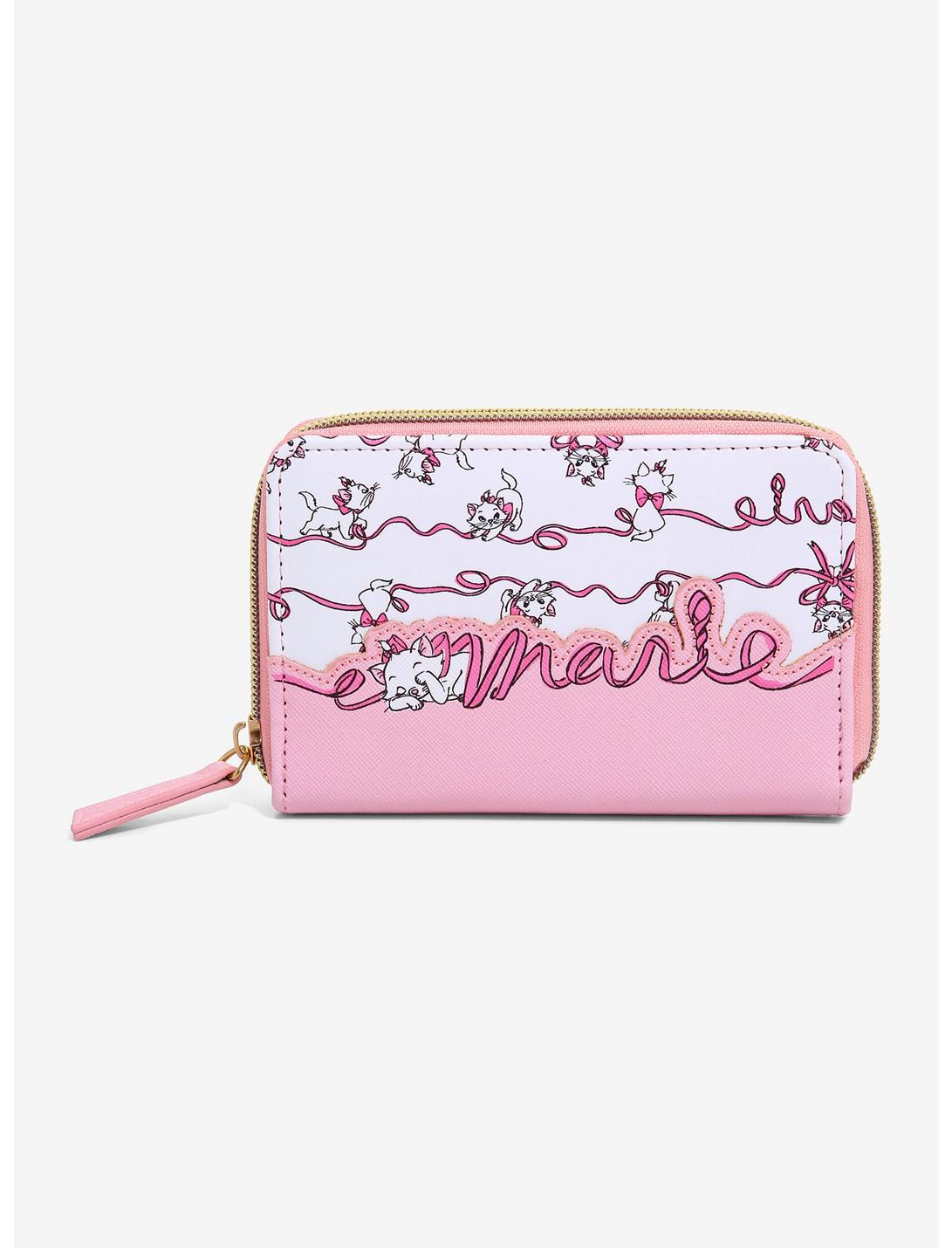 Dani By Danielle Nicole Disney The Aristocats Marie Pink Ribbon Zipper Wallet, , hi-res
