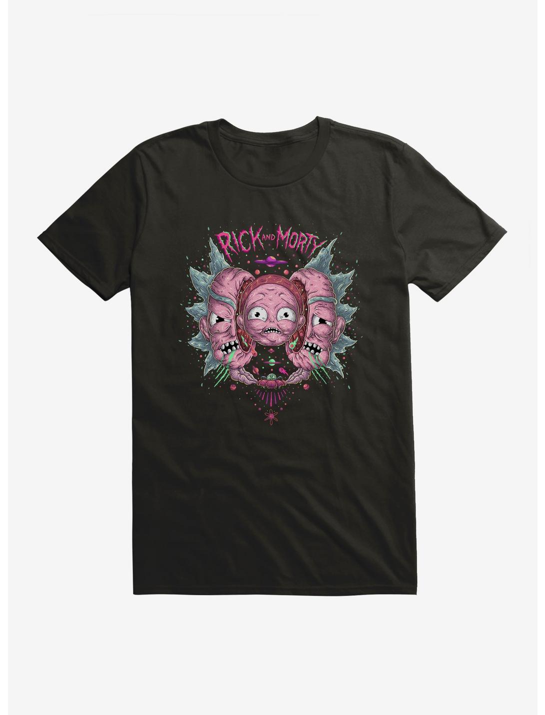 Rick And Morty Psychedelic Split Head T-Shirt, , hi-res
