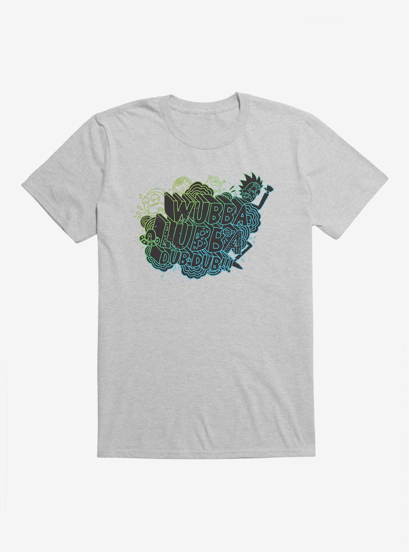 Rick And Morty Wubba Lubba Dub Dub Outline T-Shirt, , hi-res