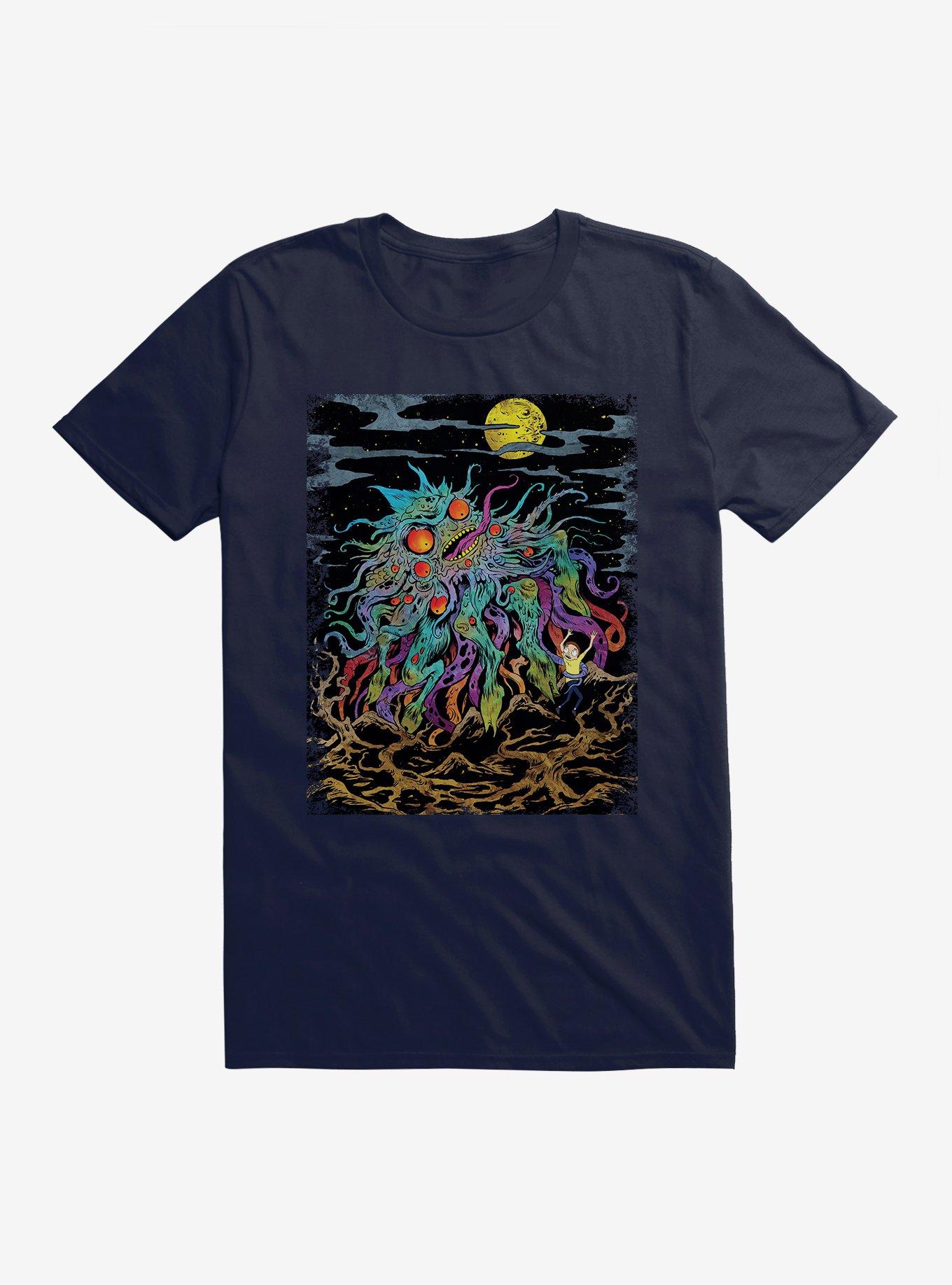 Rick And Morty Monster Attack T-Shirt, , hi-res