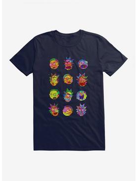 Rick And Morty Psychedelic Expression T-Shirt, , hi-res