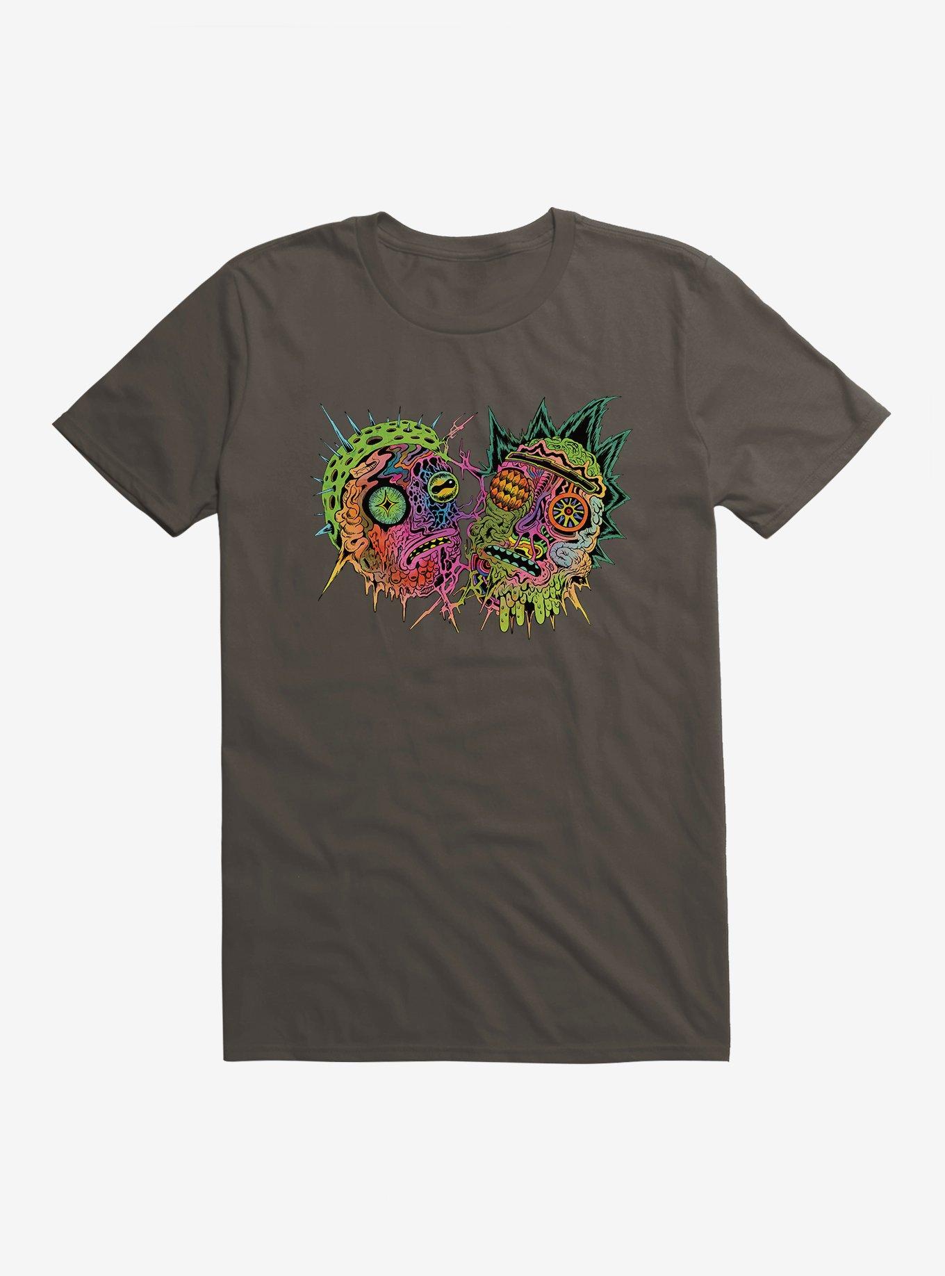 Rick And Morty Neon Psychedelic T-Shirt, , hi-res