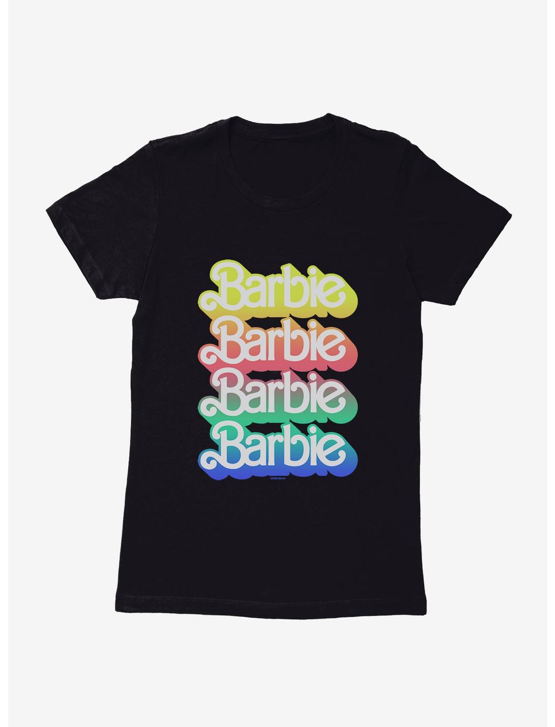 Barbie Rainbow Logo Womens T-Shirt, , hi-res