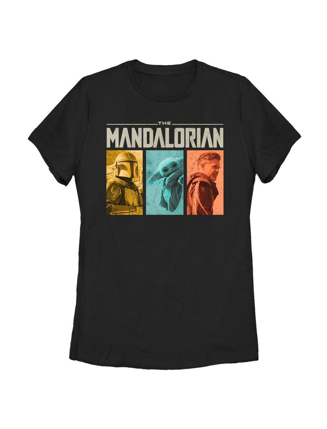 Star Wars The Mandalorian Group Womens T-Shirt, BLACK, hi-res