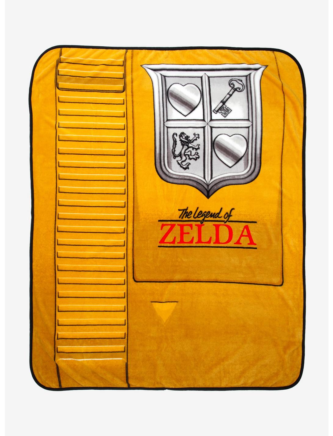 The Legend Of Zelda Gold Cartridge Throw Blanket, , hi-res