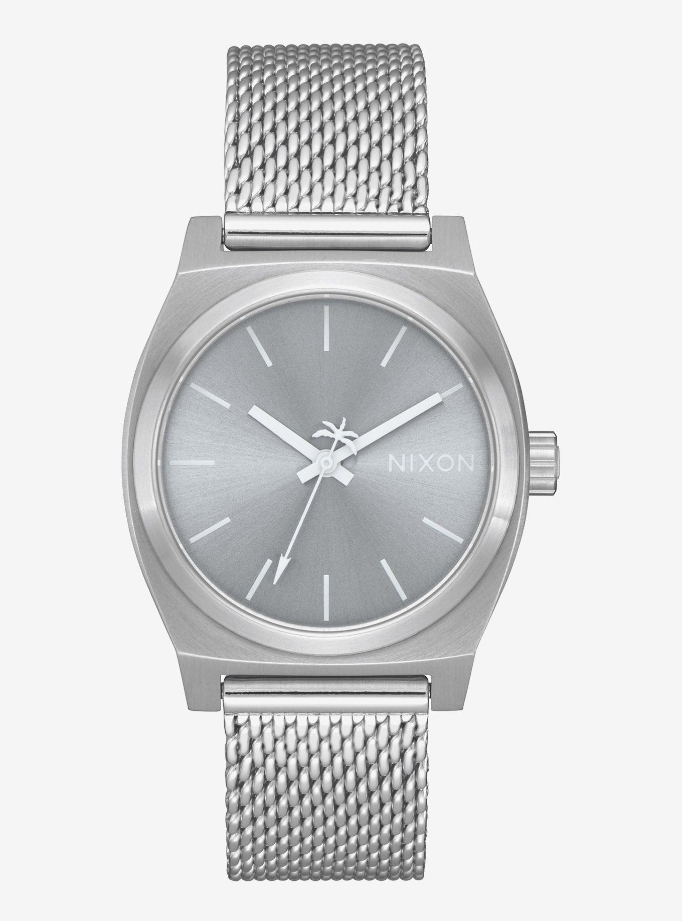 Nixon Medium Time Teller Milanese All Silver Watch