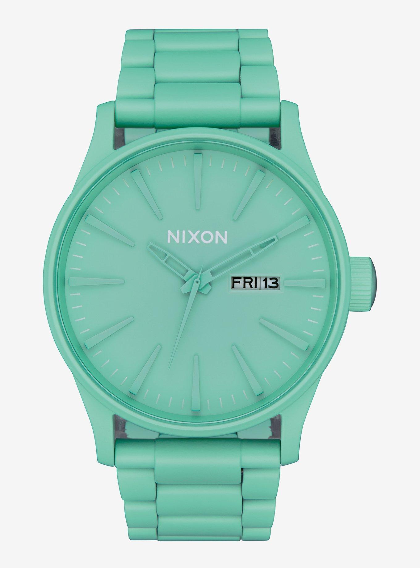 Nixon Sentry Ss Mint Watch, , hi-res