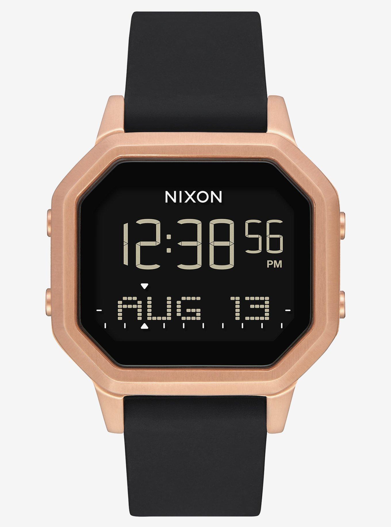 Nixon Siren Ss Rose Gold Black Watch, , hi-res