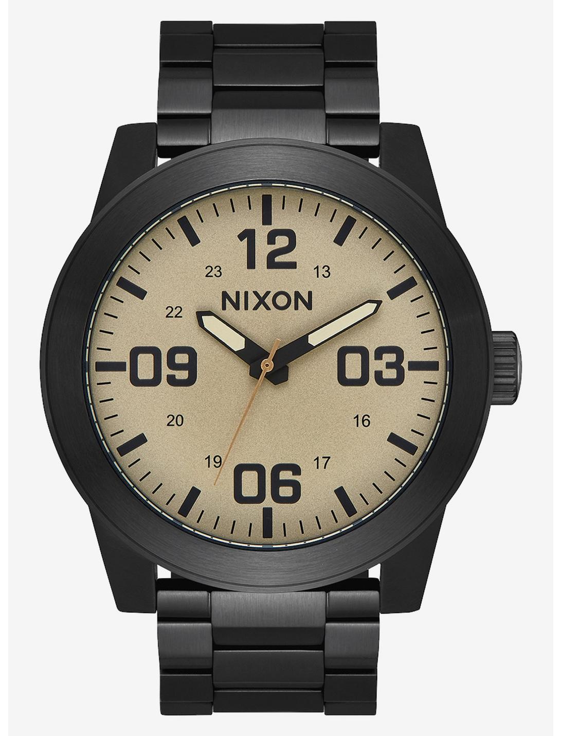 Nixon Corporal Ss Black Khaki Watch, , hi-res