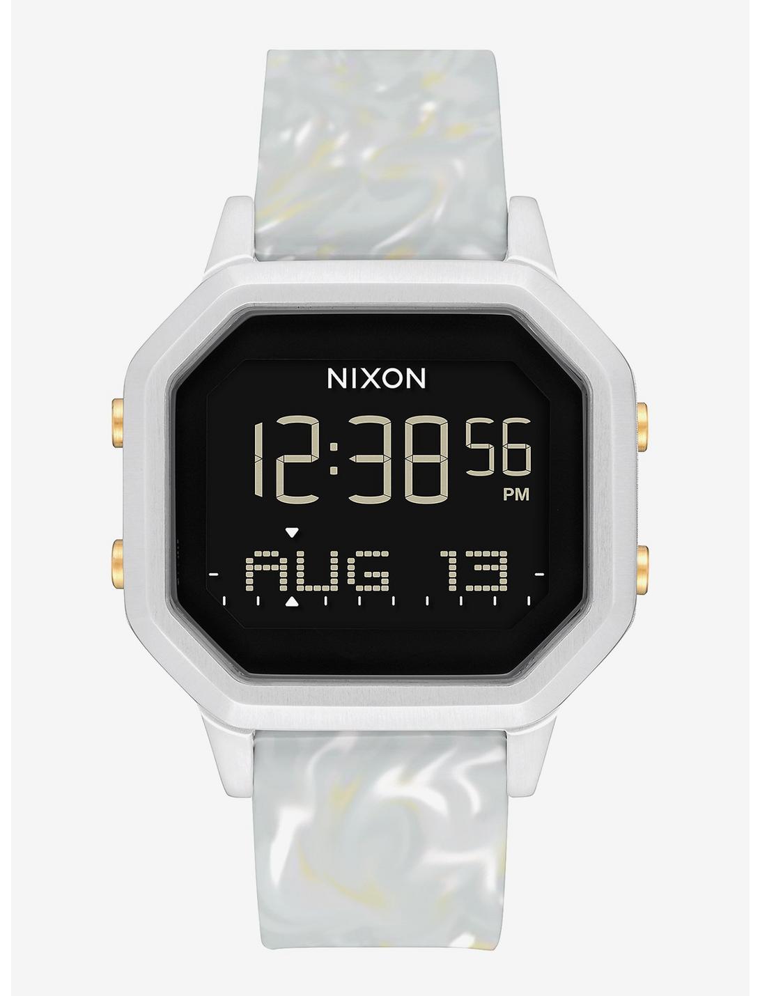 Nixon Siren Ss Silver Gray Marble Watch, , hi-res