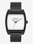 Nixon Time Tracker Black White Watch, , hi-res