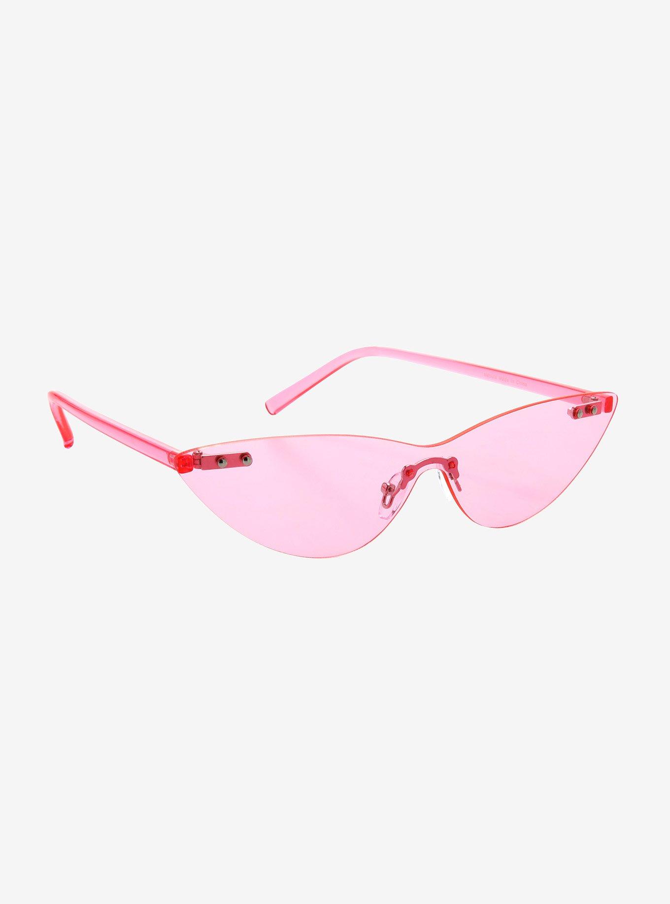 Pink Thats Hot Frameless Sunglasses