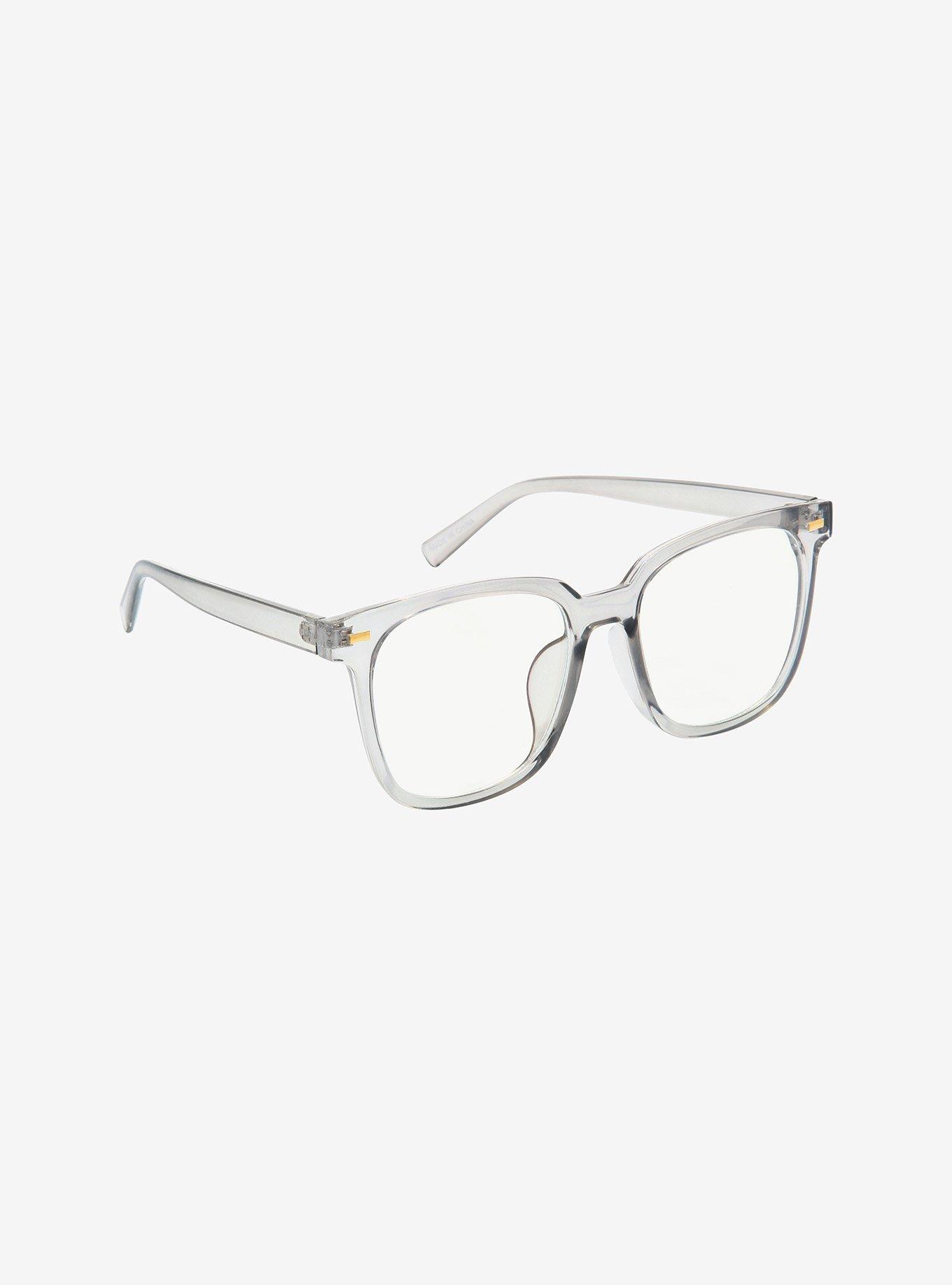 Clear Grey Blue Light Glasses, , hi-res