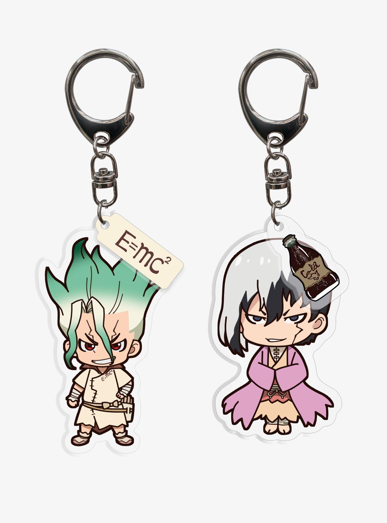 Dr. Stone Senku & Gen Keychain Set, , hi-res