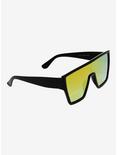 Reflective Shield Oversized Sunglasses, , hi-res