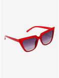 Red Glitter Cat Eye Sunglasses, , hi-res