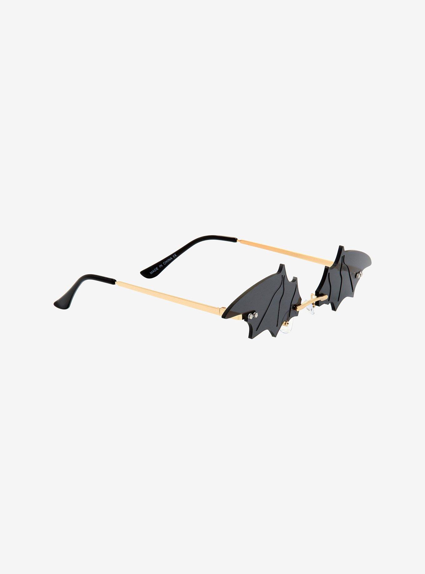 Black Bat Wing Sunglasses, , hi-res
