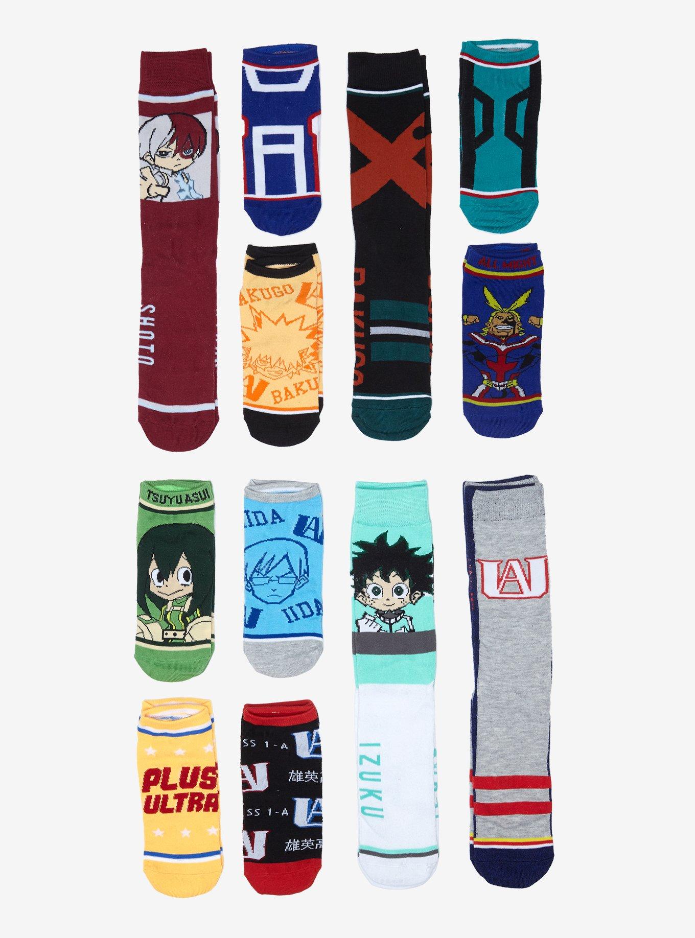 My Hero Academia 12 Days of Socks Advent Calendar 