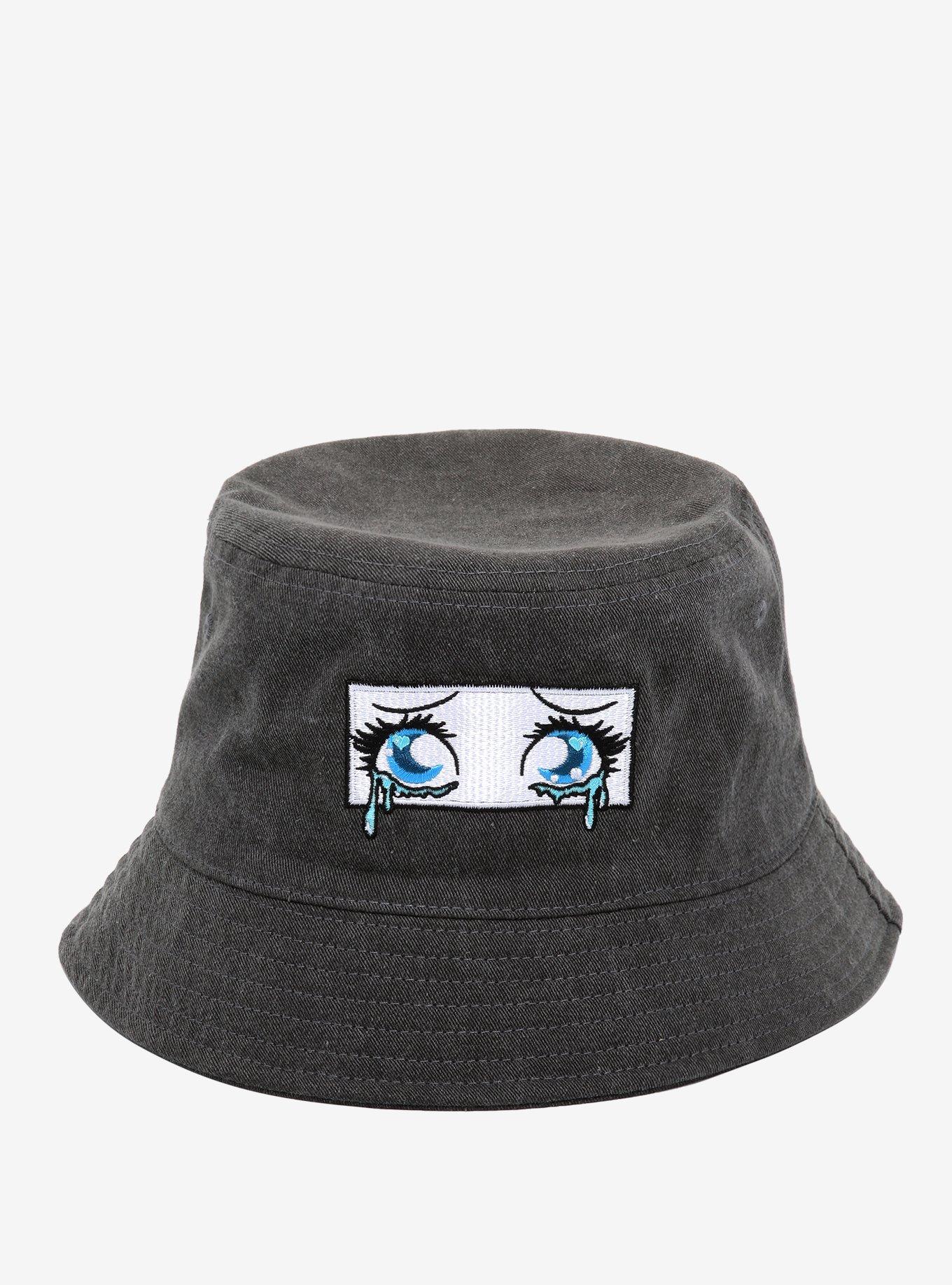 Crying Anime Eyes Bucket Hat, , hi-res