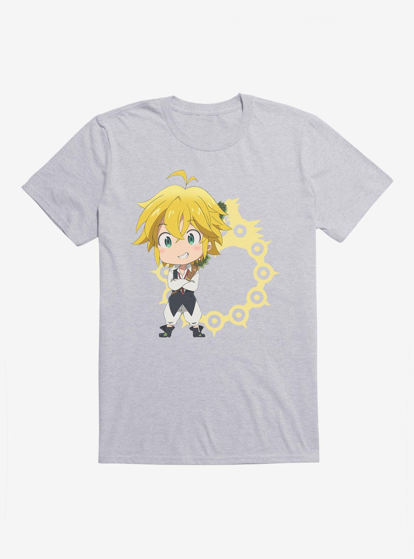 The Seven Deadly Sins Meliodas T Shirt GREY BoxLunch