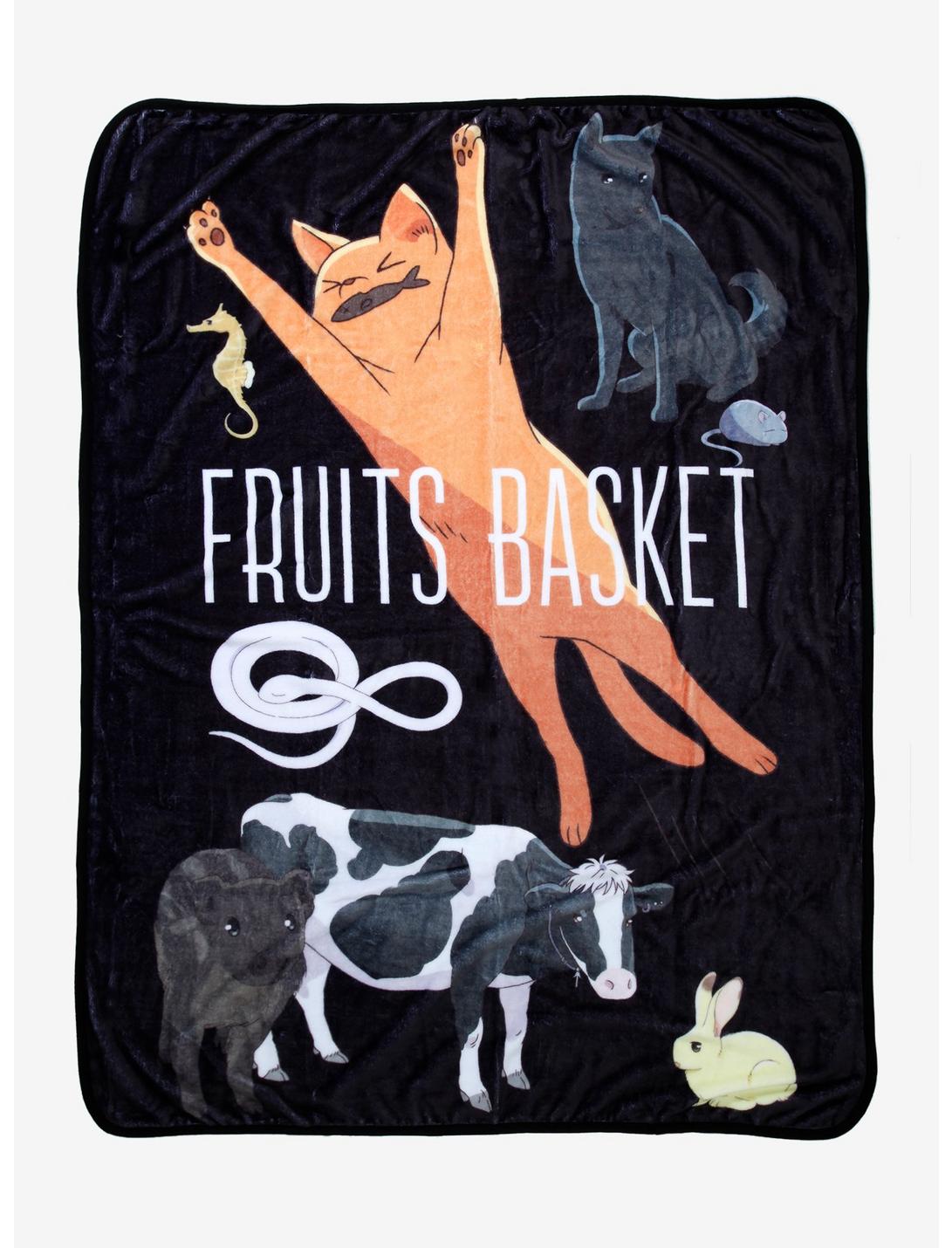 Fruits Basket Animals Throw Blanket, , hi-res