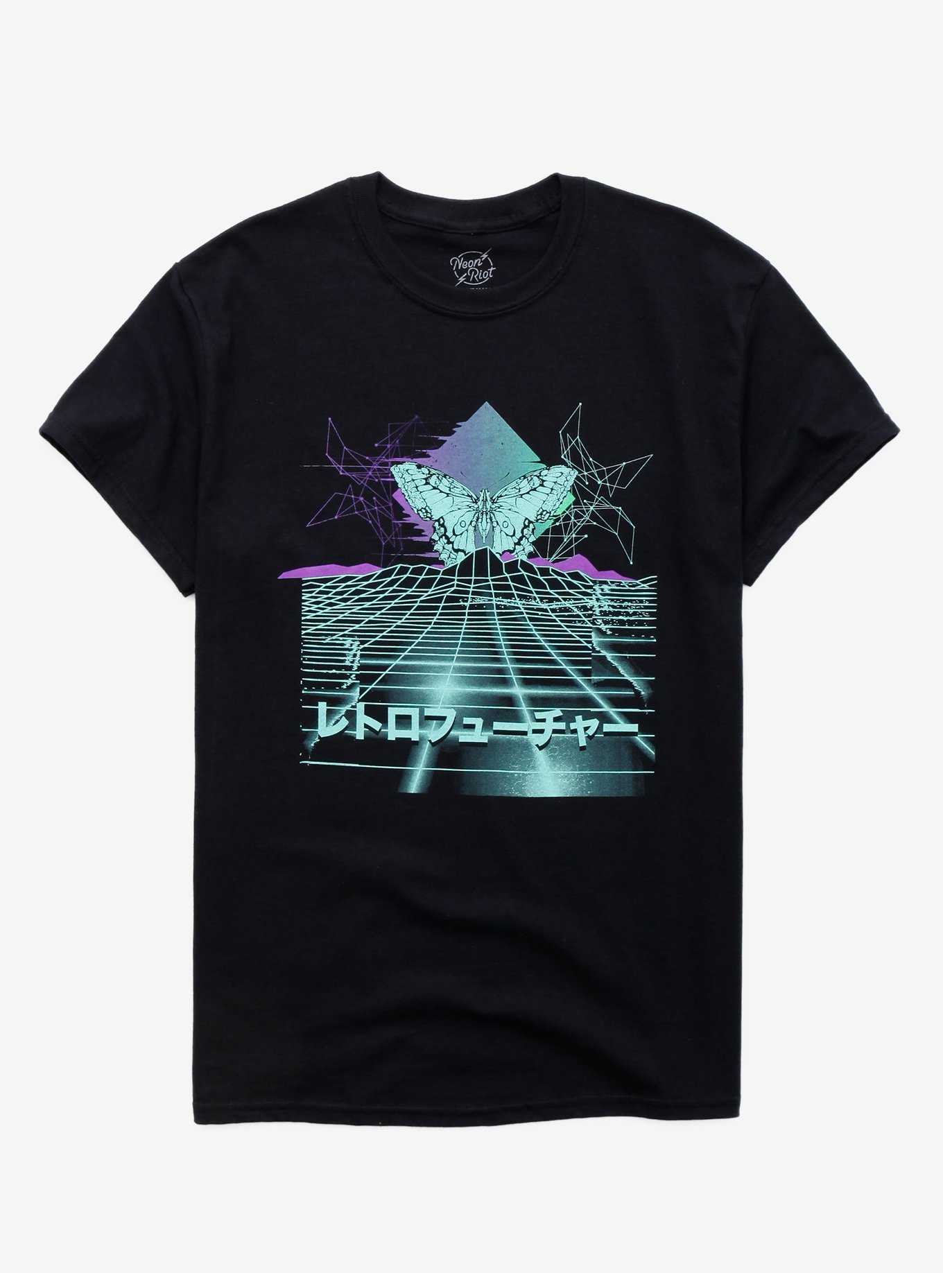 Butterfly Grid Japanese T-Shirt, , hi-res