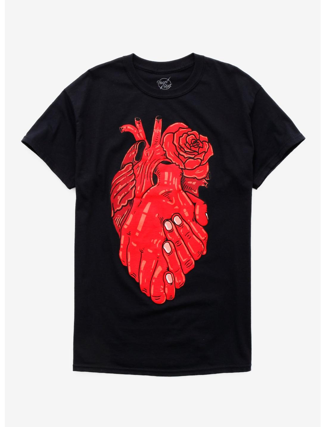 Red Heart Hand Rose T-Shirt, MULTI, hi-res