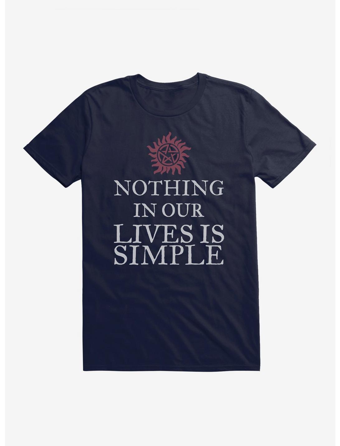 Supernatural Nothing In Our Lives Is Simple T-Shirt, , hi-res
